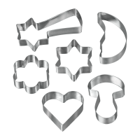 Set of 6 cookie cutters