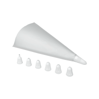 Decorating icing set for disposable bags