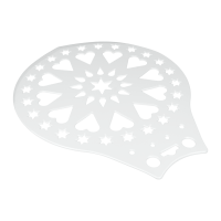 Kuchenheber/Verzierschablone