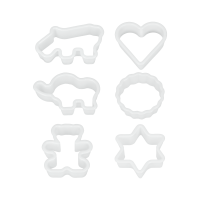 Set of 6 cookie cutters