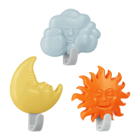 Self-adhesive wall hooks