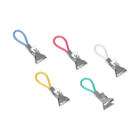 Set of 5 cloth clip holders