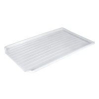 Plastic tray for dish drainers