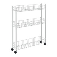 Scaffaletto 3 piani extra-slim