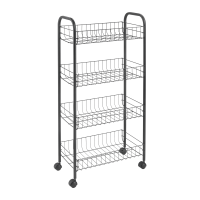 4-tier rolling cart