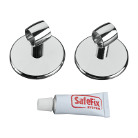 Set 2 elementi di fissaggio barra con SAFEFIX