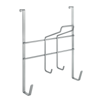 Over-the-door iron and ironing board holder