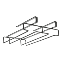 Under the shelf stemware holder