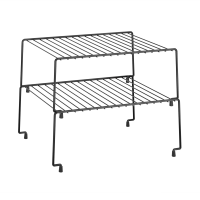 Set of 2 stackable shelves