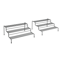 Set 2 mensole porta spezie allungabili 3 piani