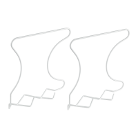 Set of 2 shelf dividers