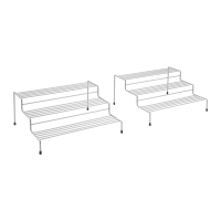 Set 2 mensole porta spezie allungabili 3 piani