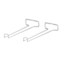 Set of 2 undershelf wine glass holder