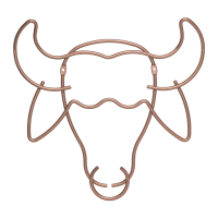 Buffalo shape wall hanger