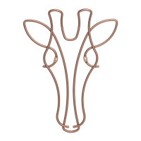 Giraffe shape wall hanger