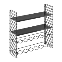 Shelving unit with bottle holders