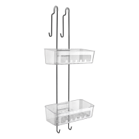 Shower butler with plastic baskets