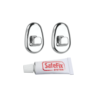 Set 2 ganci cromati SAFEFIX