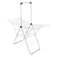 Wing laundry dryer with bar for hangers