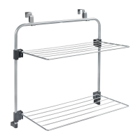 Over shower-door laundry airer